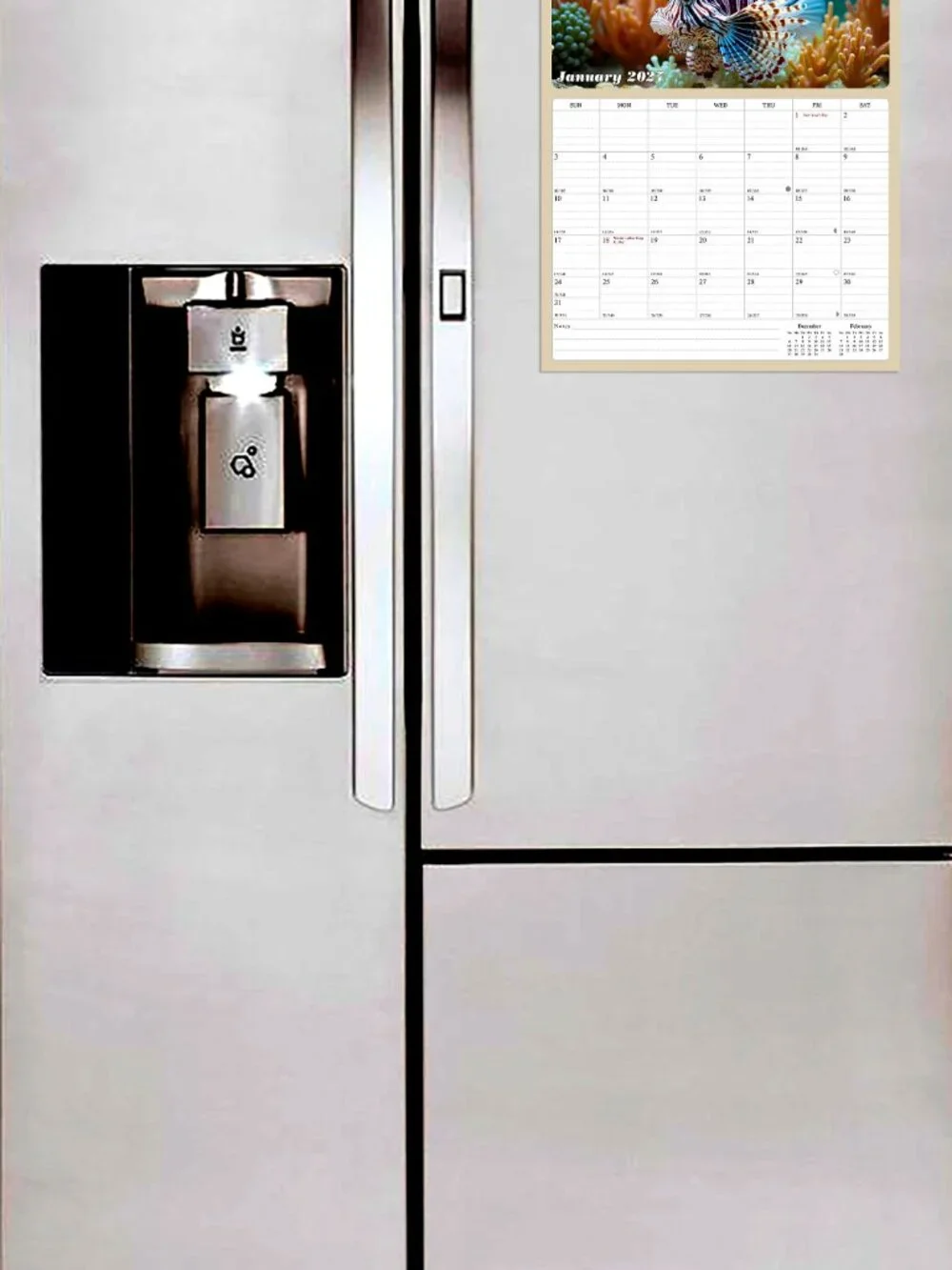 2027 Calendar Magnetic Peel & Stick 12 Months 8.5
